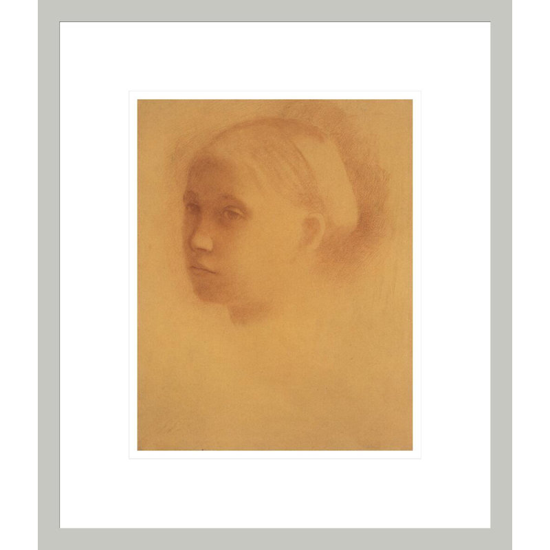 Marguerite Degas Enfant par Edgar Degas, impression giclée sur cadre, H 15,96 po x l 13,75 po
