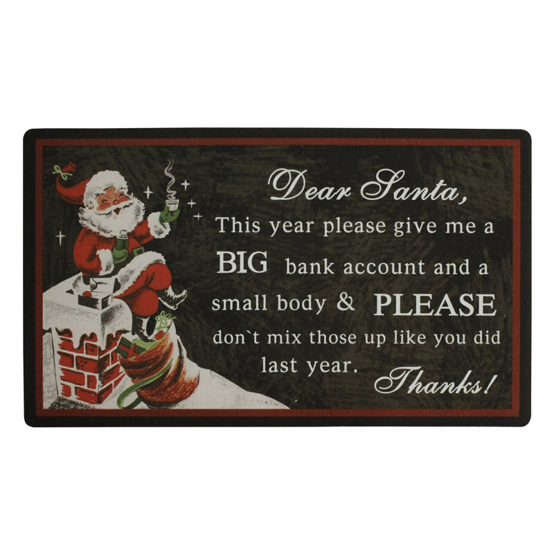 Nehawka Non-Slip Christmas Outdoor Doormat