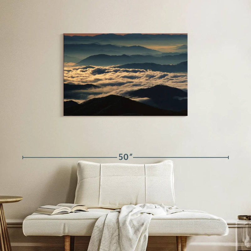 Alvord Smoky Mountains, 24" H x 36" W