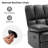 Batholo 43.3" Wide Manual Glider Upholstered Recliner-124005749