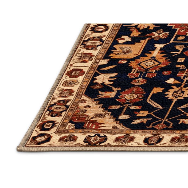 Tapis brun lavable à la machine, Carré 4 pi