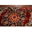 Tapis oriental traditionnel fait à la main en laine rouge 8 x 10