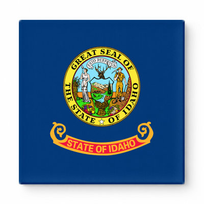 State of Idaho Flag — Square Canvas Wall Art