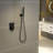 16 inches Ceiling Mount Pressure Balancing Complete Shower System Rain Shower Head with Rough-in Valve and Trim Kit-60220231