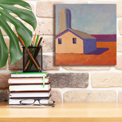Epic Graffiti 'Bucolic Structure 6'  by Carol Young Canvas Wall Art, 12" x 12"