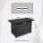 25" H X 42" W Steel Outdoor Fire Pit Table With Lid