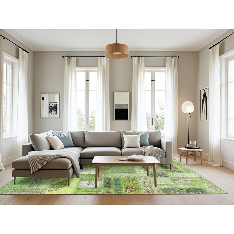 Tapis de zone noire contemporaine, Rectangle 5 pi x 7 pi