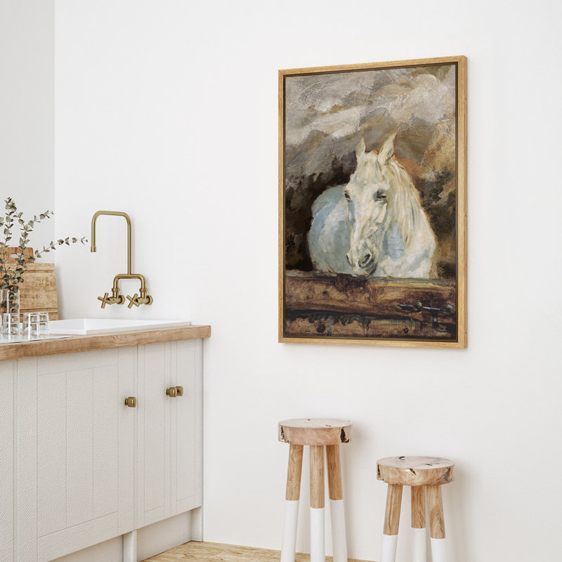 «Horse Animal», reproduction d'art sur toile encadrée dans la chambre principale, Naturel, H 36 po x l 24 po