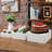 MyGift Oak Display Riser Buffet Accessory