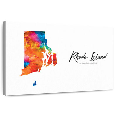Ocean State Rhode Island Map