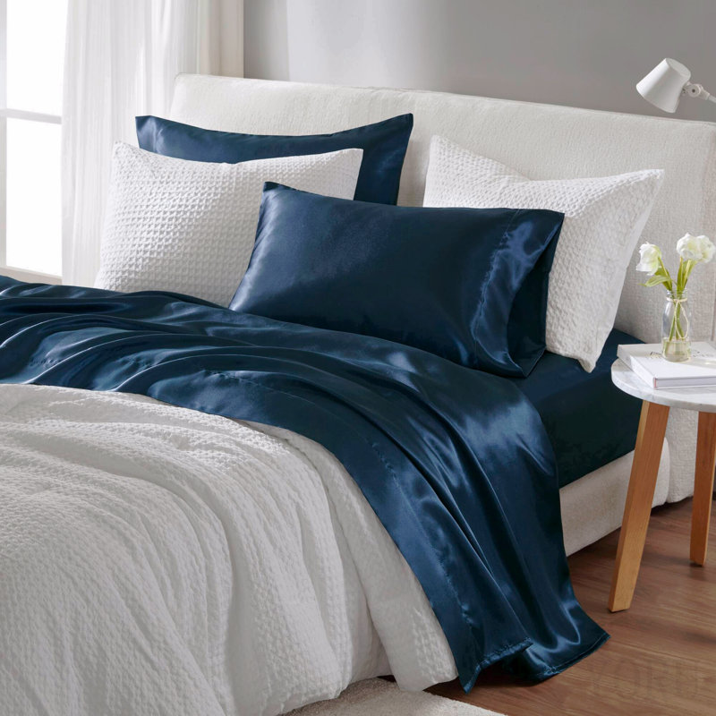 Ensemble de draps de luxe grand, Bleu très foncé