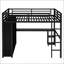 Structure de lit mezzanine grand format avec garde-robe intégrée-236022532-236022529
