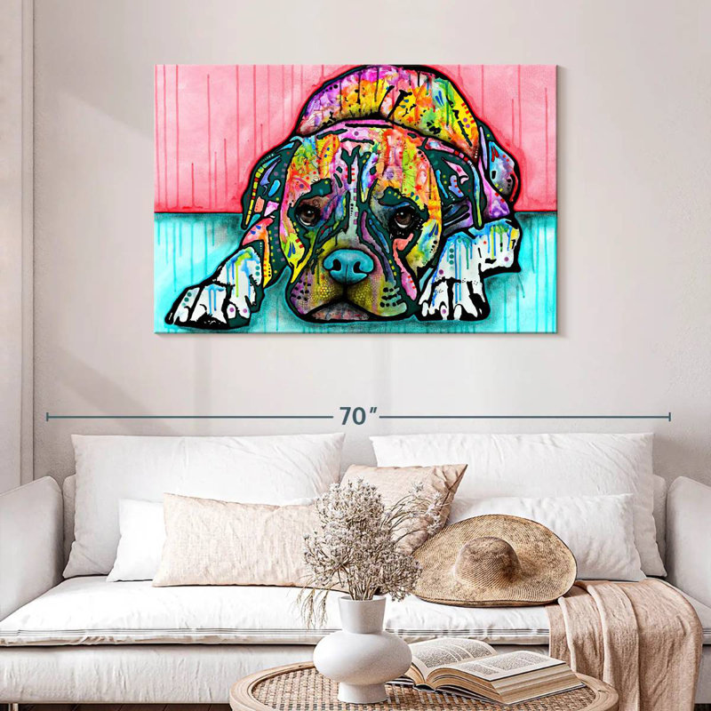 Brampt Lying Boxer, 30" H x 45" W