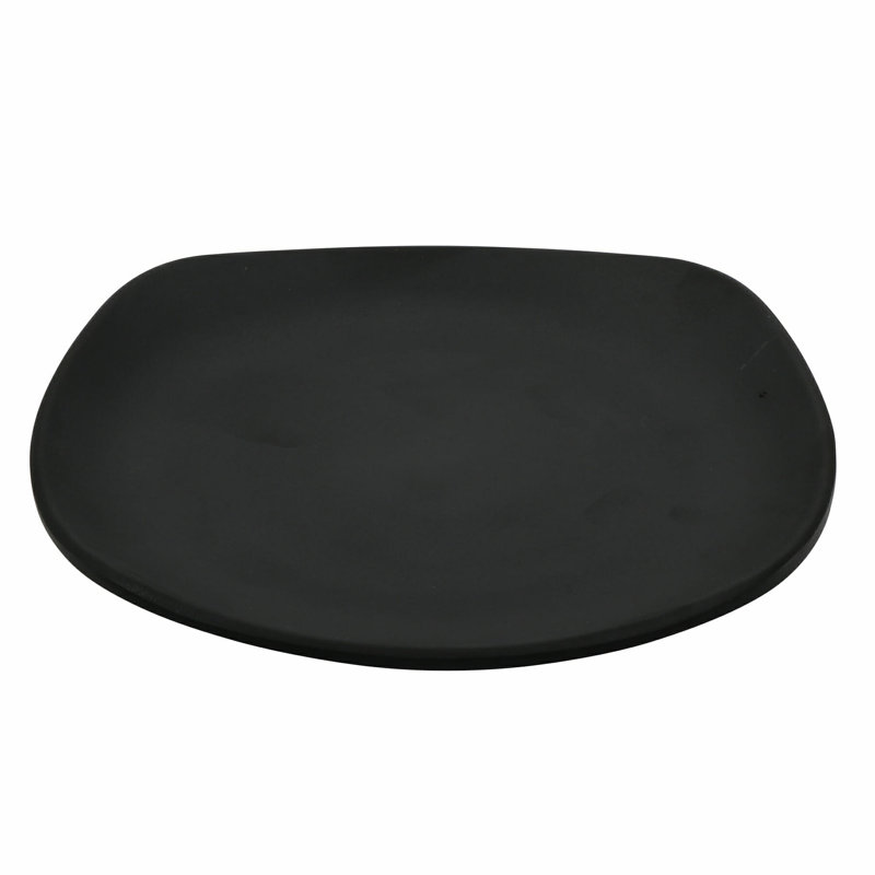 Assiette plate en mélamine GET P-1000-BK, 9,75 po, noire (ensemble de 12)