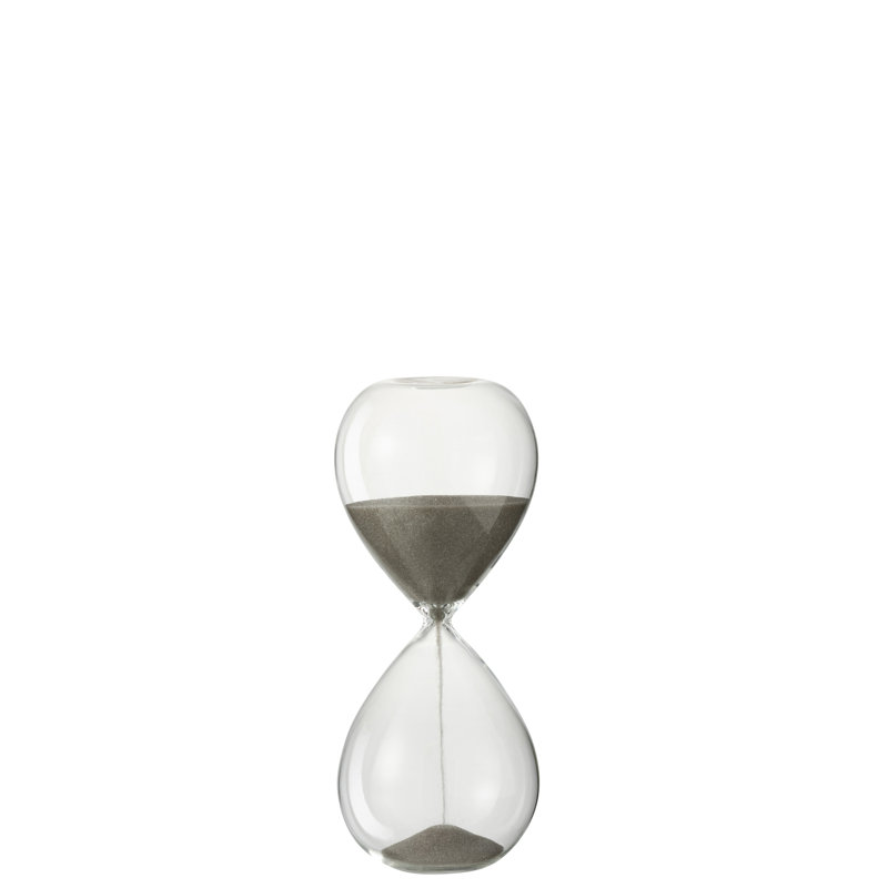 Hankison Glass Abstract Hourglass Decorative Object