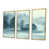 Toile avec cadre flottant or