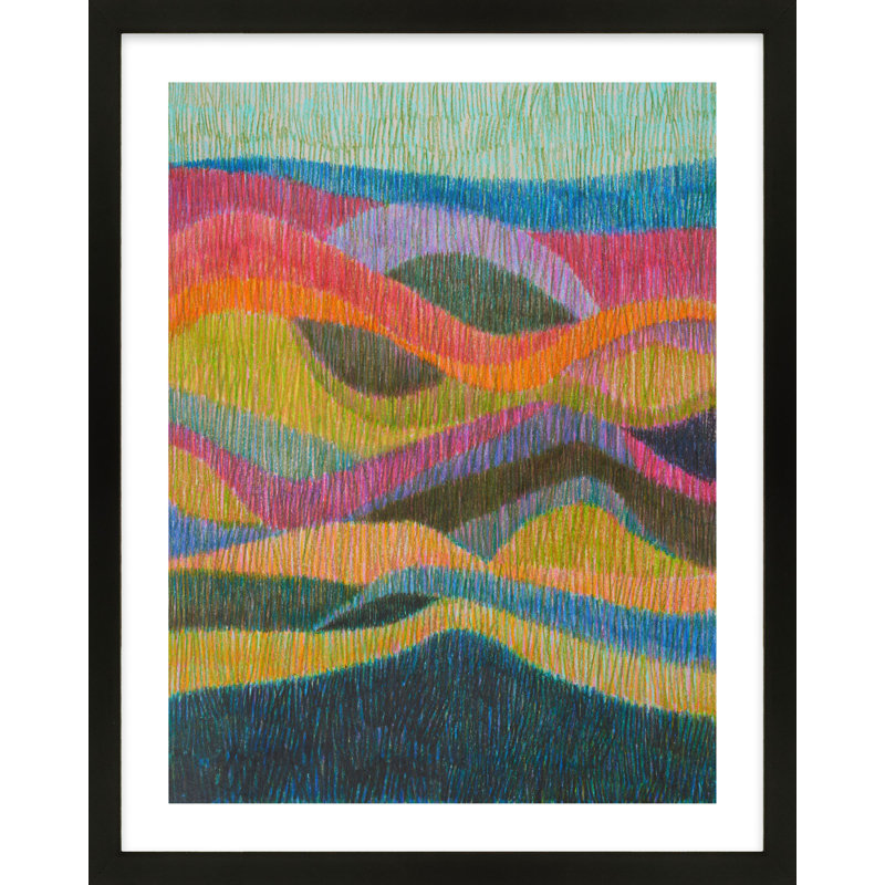 Tango Painting by Jacques Pilon, Black Framed, 20" H x 16" W