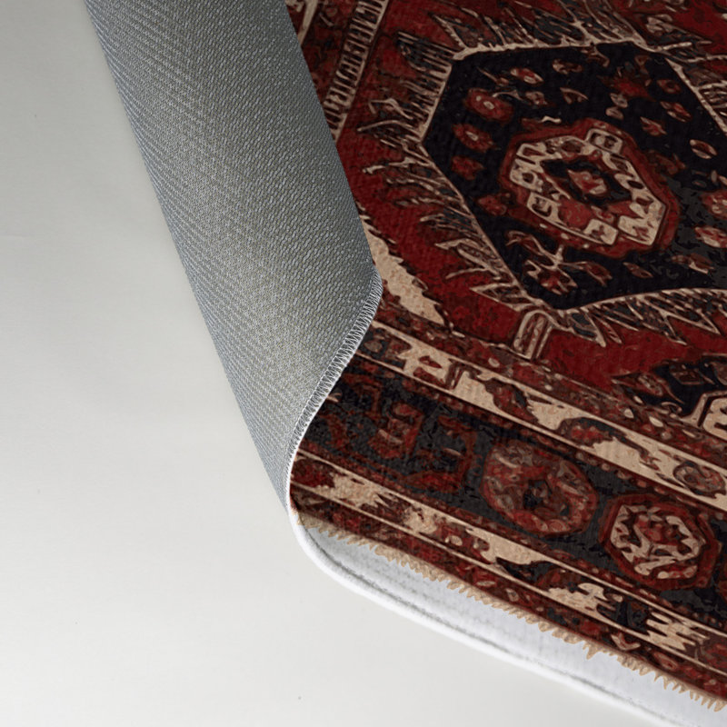 Turkish Brown Indoor and Outdoor Area Rug, Rectangle 5' x 7'