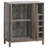 Alheid 2-door Home Bar Wine Cabinet Weathered Acacia
