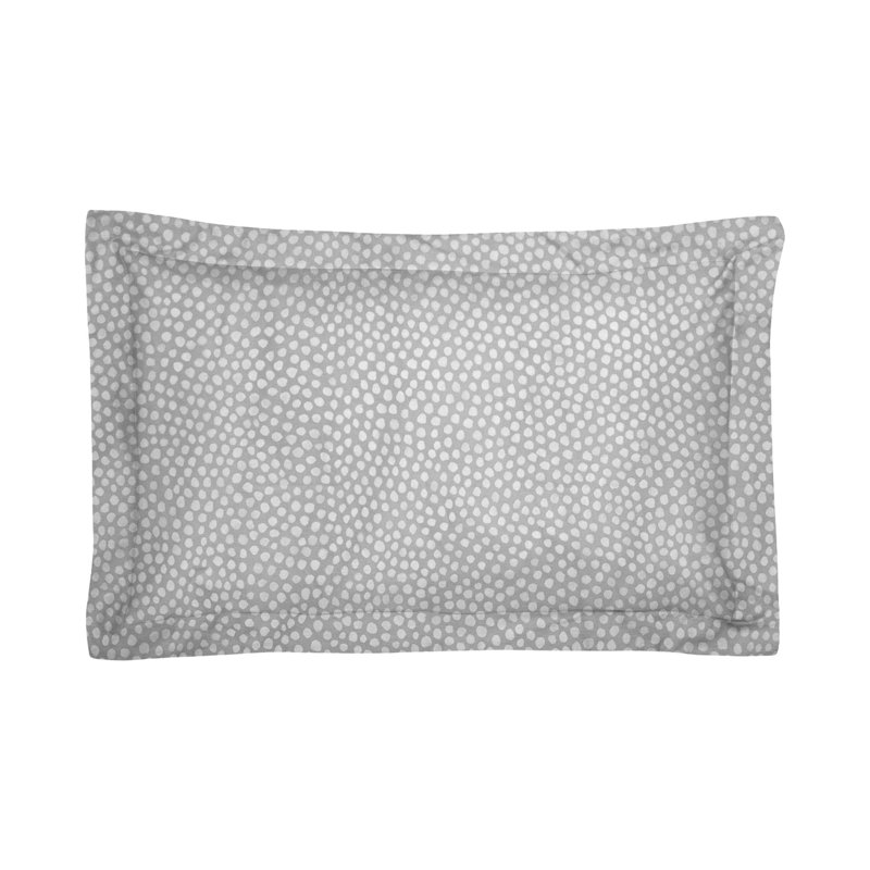 100% Cotton - Set of 2, Polka Dots, Grey