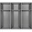 Sahalie 3 Door Manufactured Wood Wardrobe-893307964-893307965
