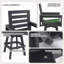 Outdoor Swivel Bar Stools, Patio Bar Chair With 360° Swivel & Ladderback-130569881