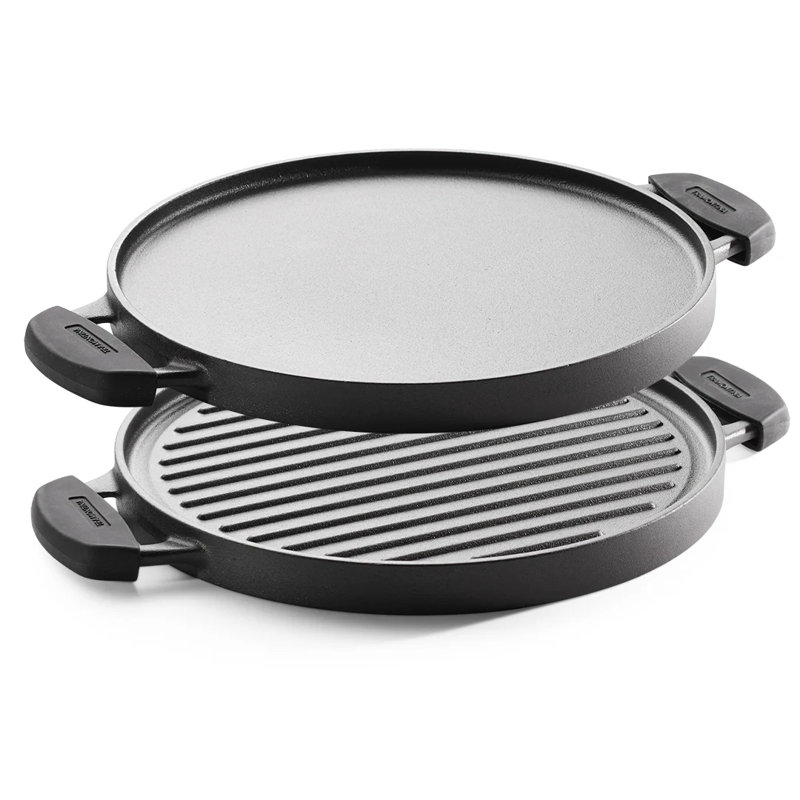 Tramontina Pre-seasoned Cast Iron Double Sided 2 in 1 Griddle Pan