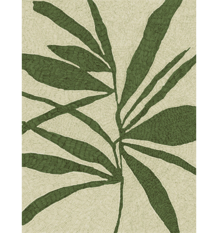 Verdant Tapestry Print, 12 × 18, Framed Print, White