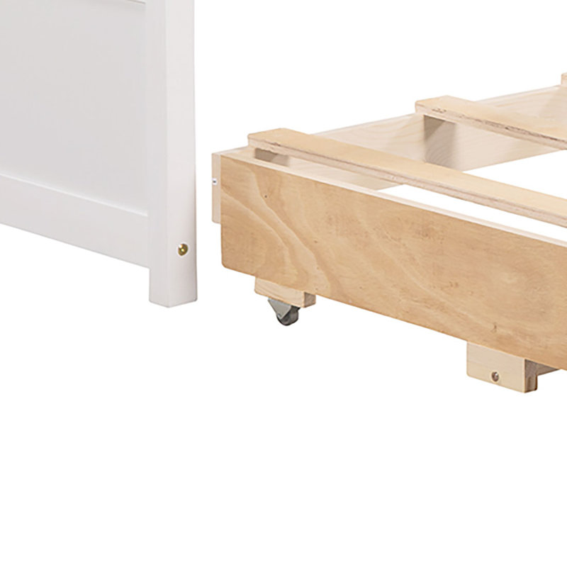 Jairo Twin Size Storage Daybed with Trundle, 3 Drawers, White