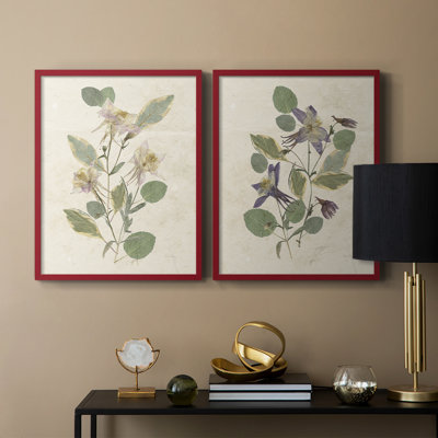 Pressed Arrangement III - Reproduction encadrée de qualité supérieure - prêt à être accroché - aucun clou requis - aucun clou requis