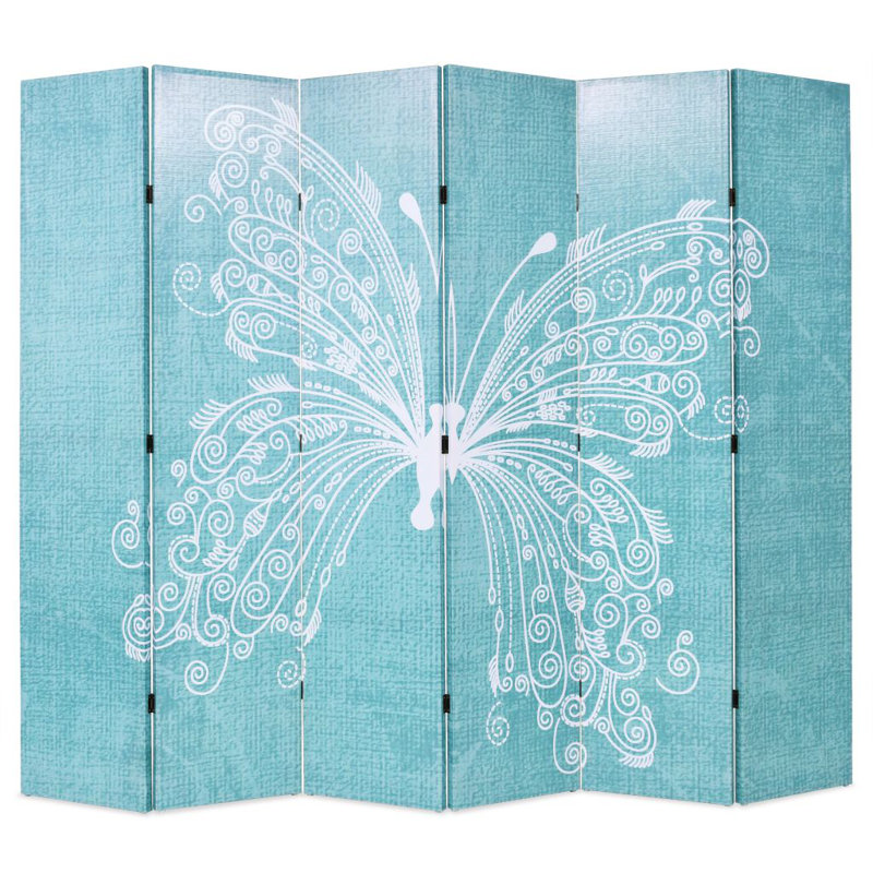 Stevens 170cm H Folding Room Divider, 180cm H x 228cm W