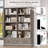 Akxel 47.2" W 3-Drawer Wood Grain Bookshelf-1625577717