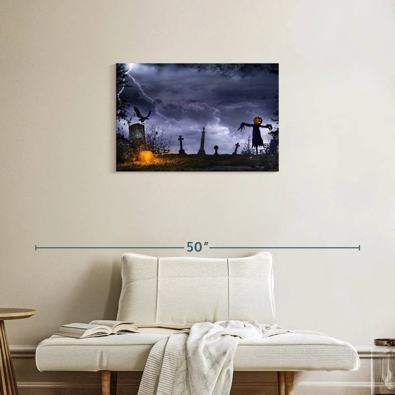 Kelan Horror Graveyard Scarecrow, 20" H x 30" W