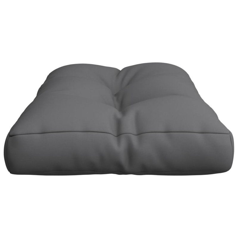 Coussin de palette vidaXL 100% polyester anthracite 31,5 po x 15,7 po x 4,7 po, Anthracite, 31,5 po H x 15,7 po L x 4,7 po P
