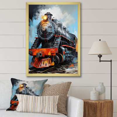 Train fluide sur toile