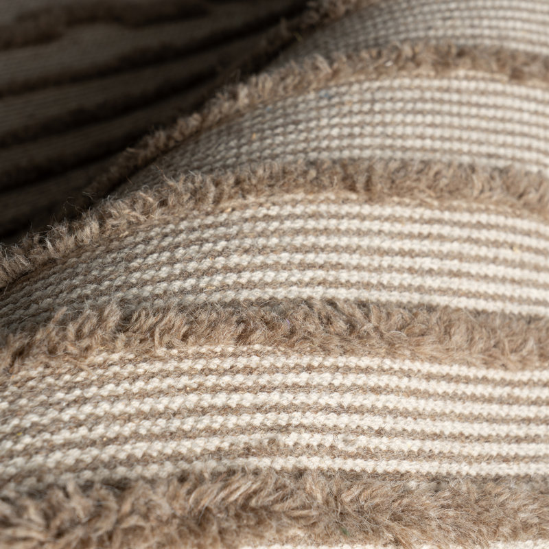 Tapis tissé à la main Carmeon Hamilton Nubi, Rectangle 7 pi 6 po x 9 pi 6 po