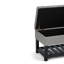 Banc de rangement avec repose-pieds capitonné et tablette ouverte Saxon-1058883505-1034436374