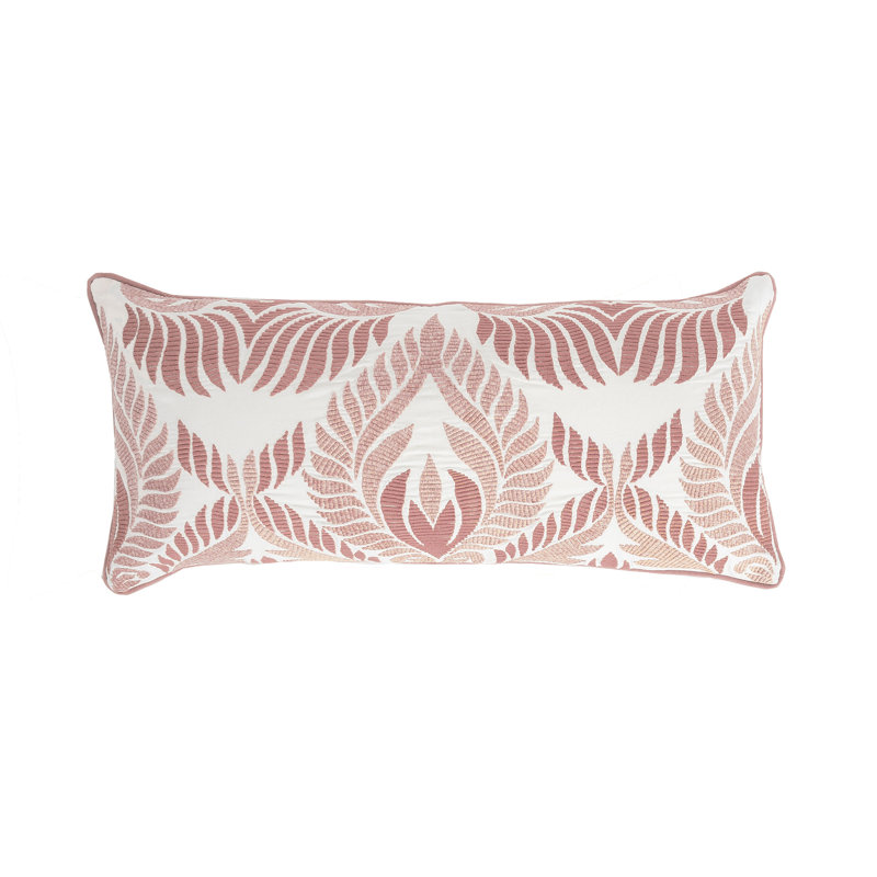 Hirst Embroidered Cotton Blend Throw Pillow