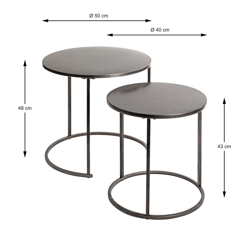 2 Piece Nest of Tables
