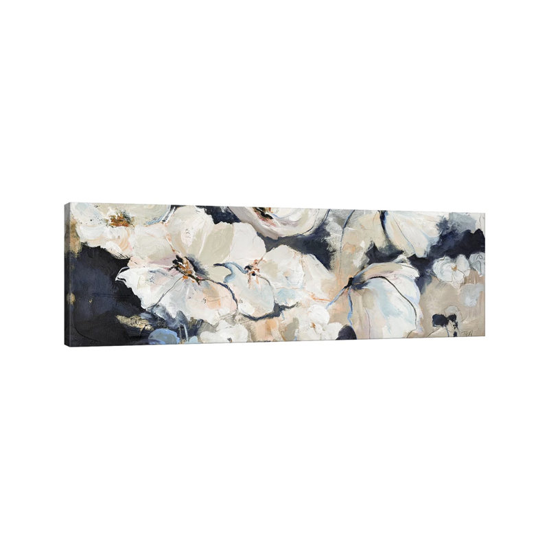 Flower Varity II - Panoramic Painting on Canvas, 30.48cm H x 91.44cm W x 3.81cm D, Wrapped Canvas
