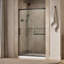 Elate Tall Sliding Shower Door, 75-1/2-In H X 44-1/4 - 47-5/8-In W, With Heavy 5/16-In Thick Crystal Clear Glass-1479485985