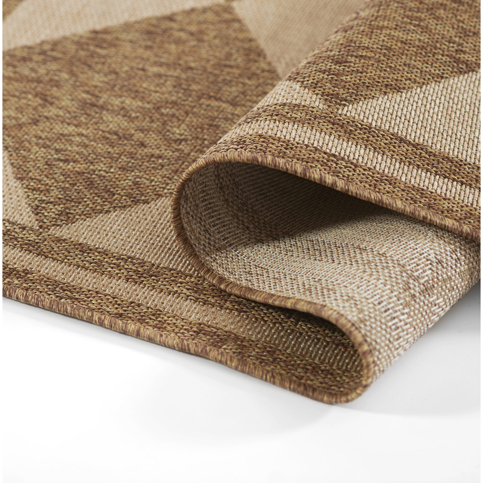 Saybrook Diamond Geometric Indoor Outdoor Rug, Rectangle 2' x 3'