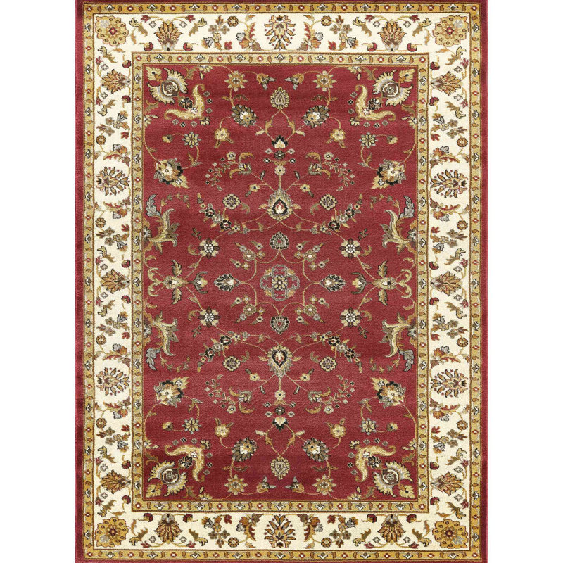 Tapis classique, Rouge, Tapis de couloir 2 pi 7 po x 7 pi 3 po