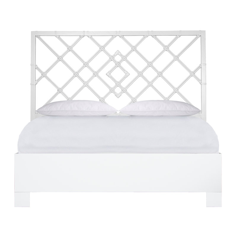 Darien Low Profile Standard Bed, King, White