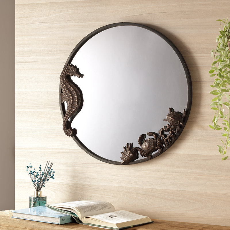 Miroir mural Seahorse and Sea Life