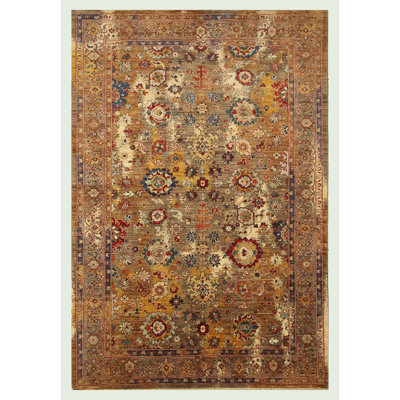 Tapis chameau noué à la main de haute qualité
