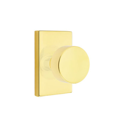 Privacy Door Knob with Rectangular Rosette