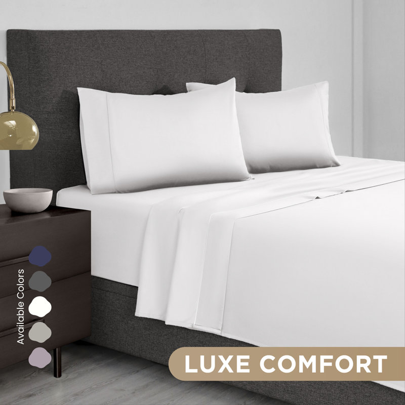 Martex 700 Thread Count 100% Supima Cotton Pillowcases Breathable, Silky Soft & Durable, Standard Pillowcase, White