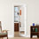 Intérieur 1 panneau de porte en miroir avec porte à garde-manger avec panneau à noyau solide