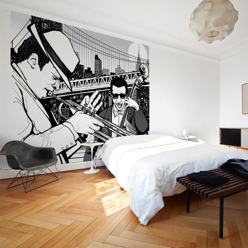 New York Music and Jazz 309cm x 400cm Wallpaper